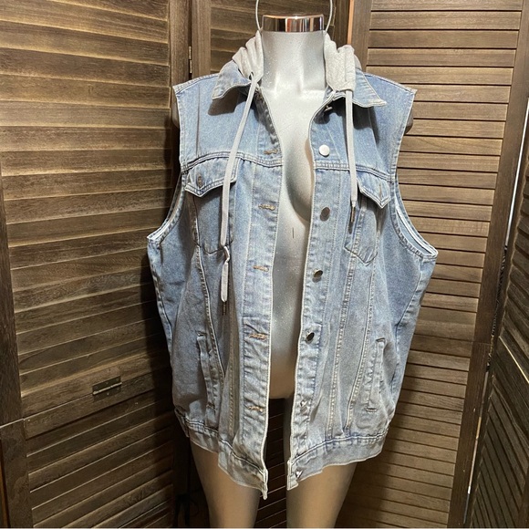 denim jean jacket unisex /xl / 2x